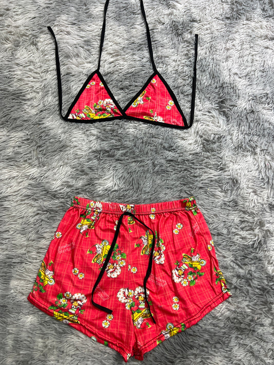 Strawberry Shortcake Coral Cat And Fresas Brush Matching Top & Short - Fundies