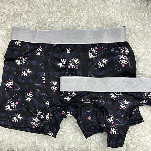 Kuromy skull background matching couples underwear - Fundies