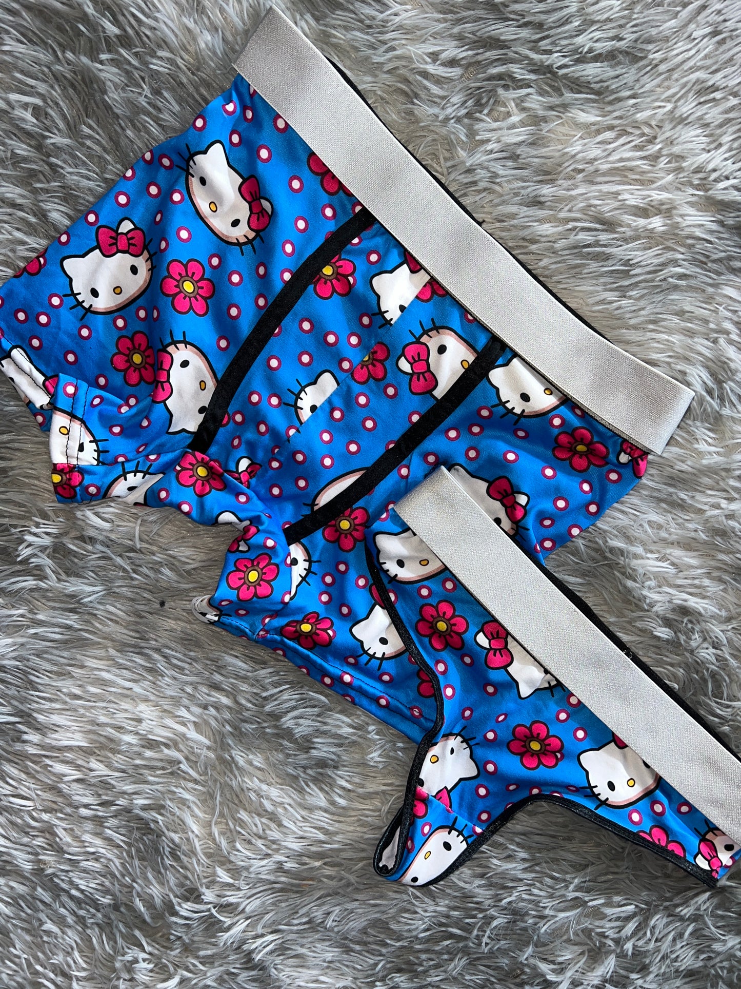Hello Kitty blue matching underwear Set for Couples🖤💙