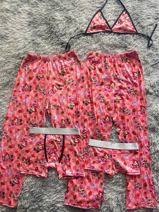 Strawberry Shortcake Classic With Plaid 5 Piece PJ
