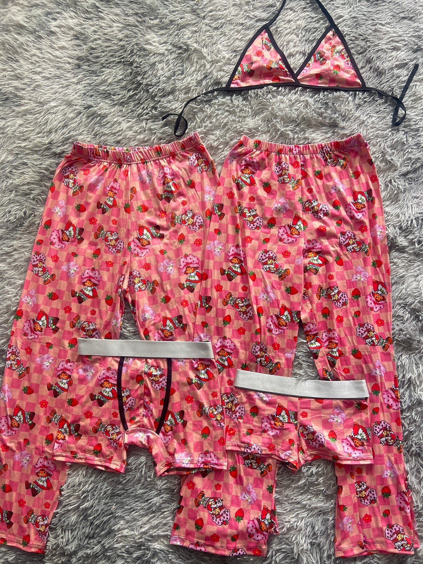 Strawberry Shortcake Classic With Plaid 5 Piece PJ - Fundies