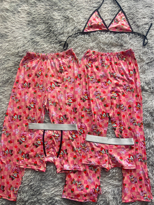 Strawberry Shortcake Classic With Plaid 5 Piece PJ - Fundies