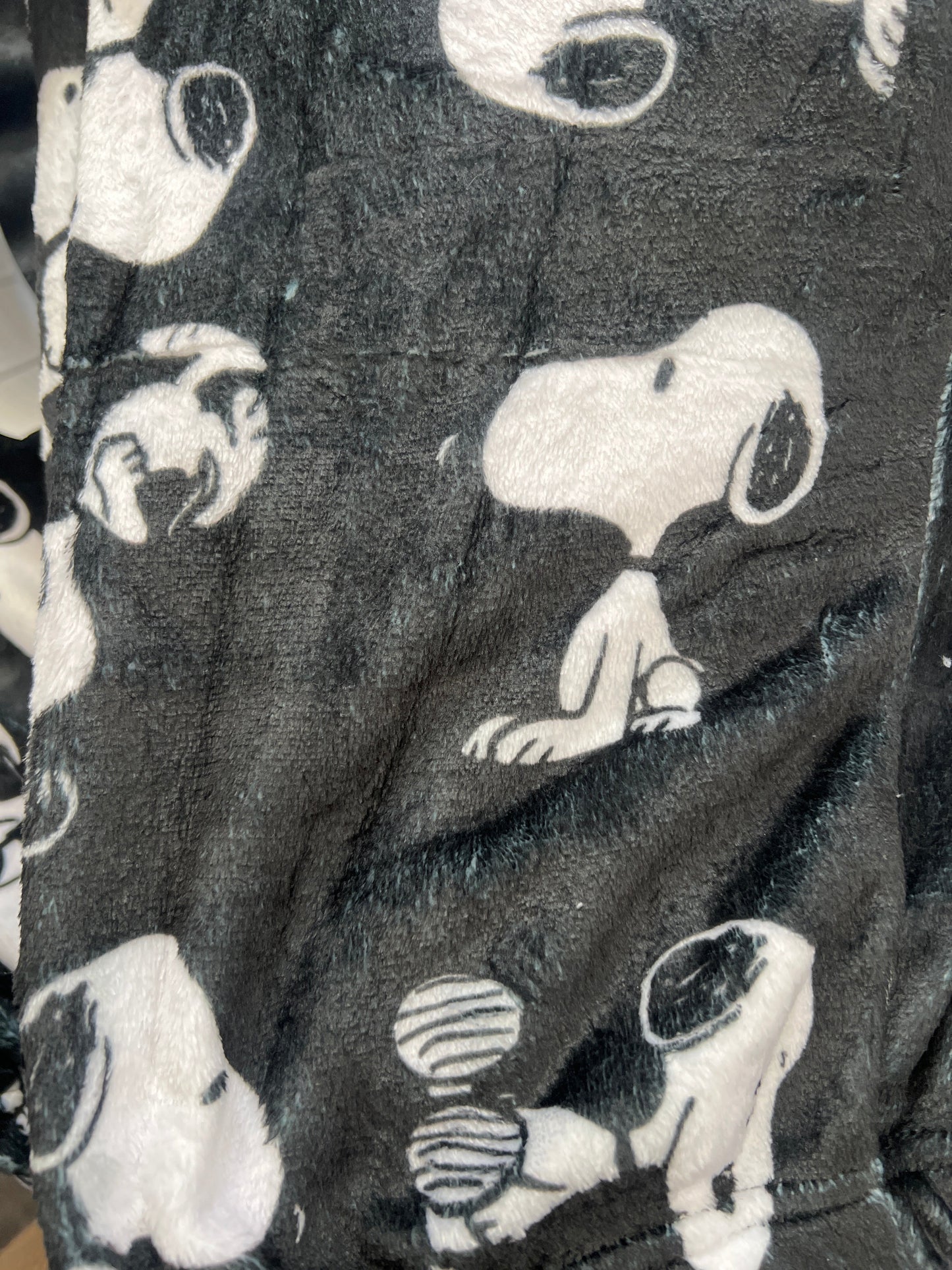 Snoopy Faces Background Black Of Pijama Plush Matching Plushie PJs - Fundies