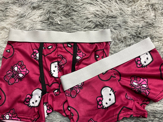 Kitty Spider-Man Heart Matching Boxers - Fundies