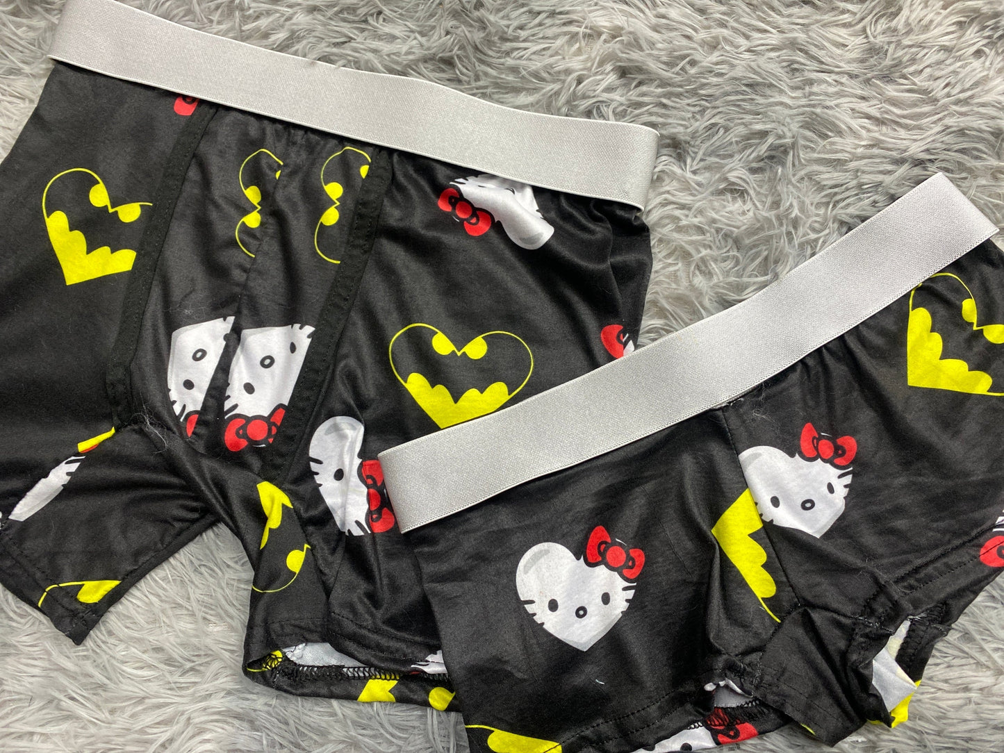 Kitty Batman Hearts Matching Boxers - Fundies