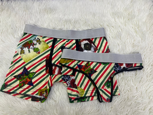 How the grinch lost christmas matching couples underwear christmas