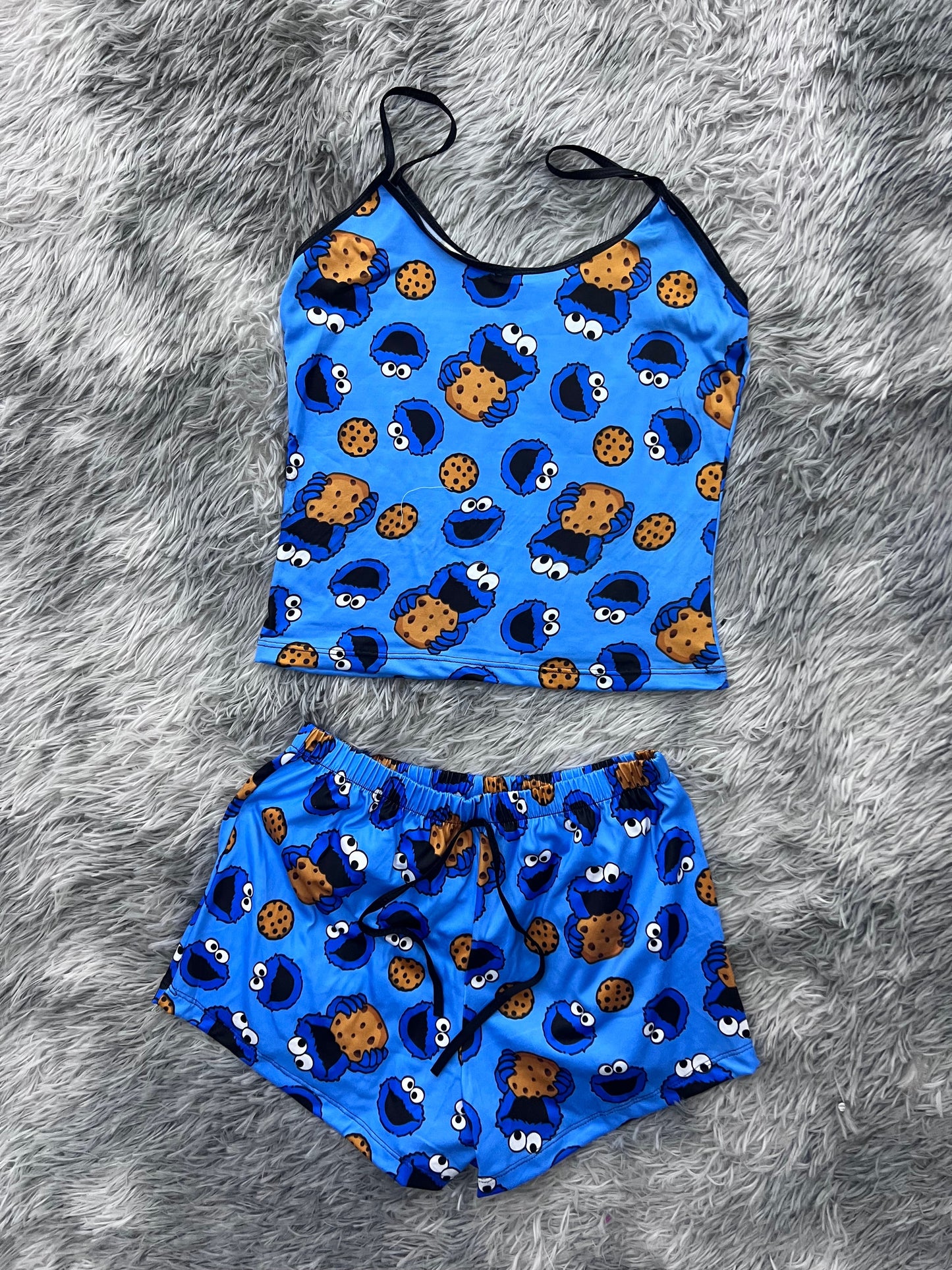Come Galletas With His Galleta Blusa With Short One Size Of Brush Matching Top & Short - Fundies