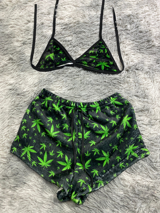 Marihuana Matching Top & Short - Fundies