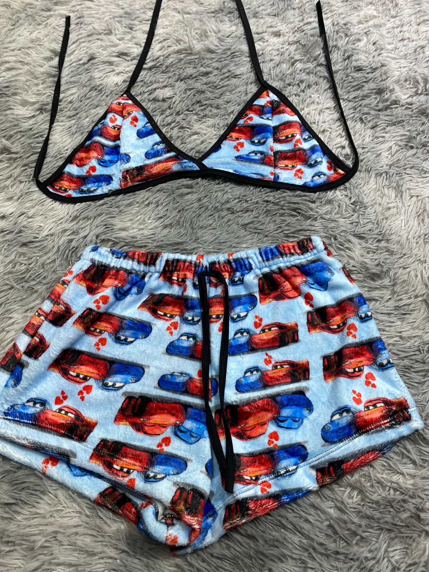 McQueen With His Girlfriend Matching Top & Short - Fundies