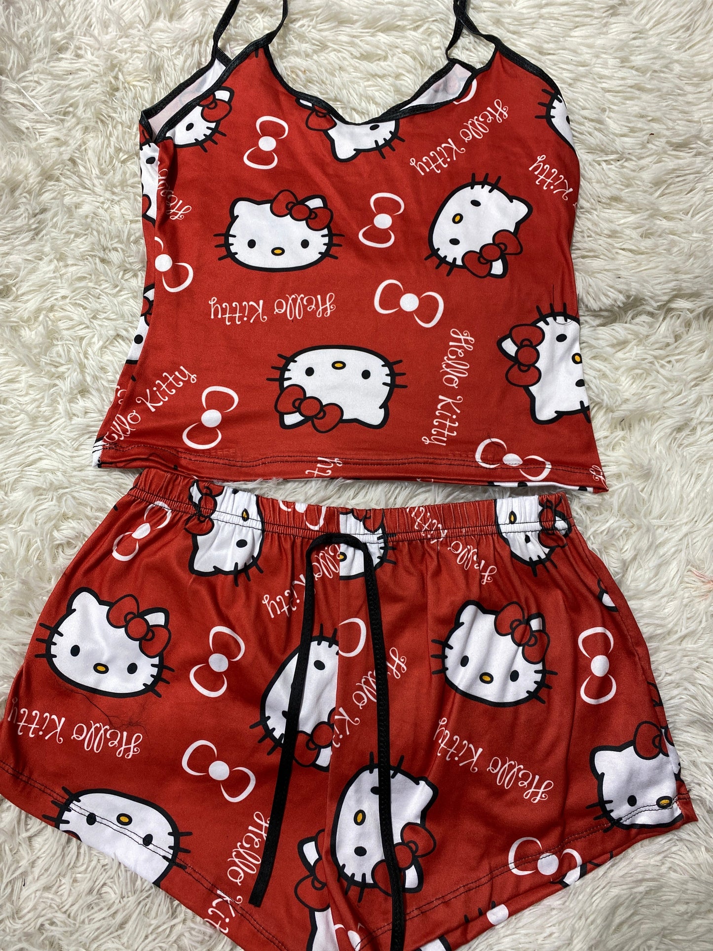 Hello Kitty Red Women's Pajama Set - Fundies
