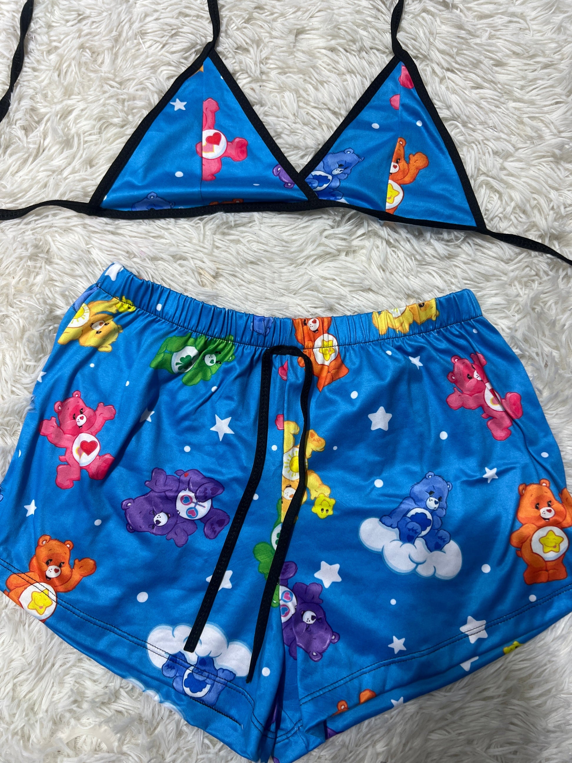 Bears Care Bears Blue Brush Matching Top & Short - Fundies
