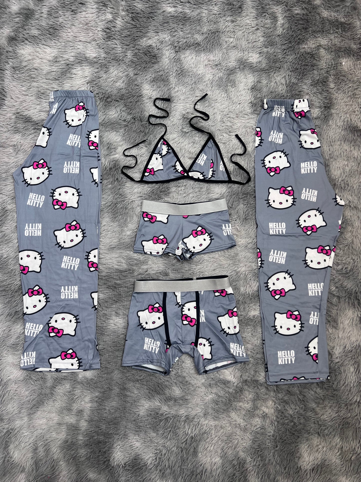 Hello Kitty Gray 5 Piece PJ - Fundies