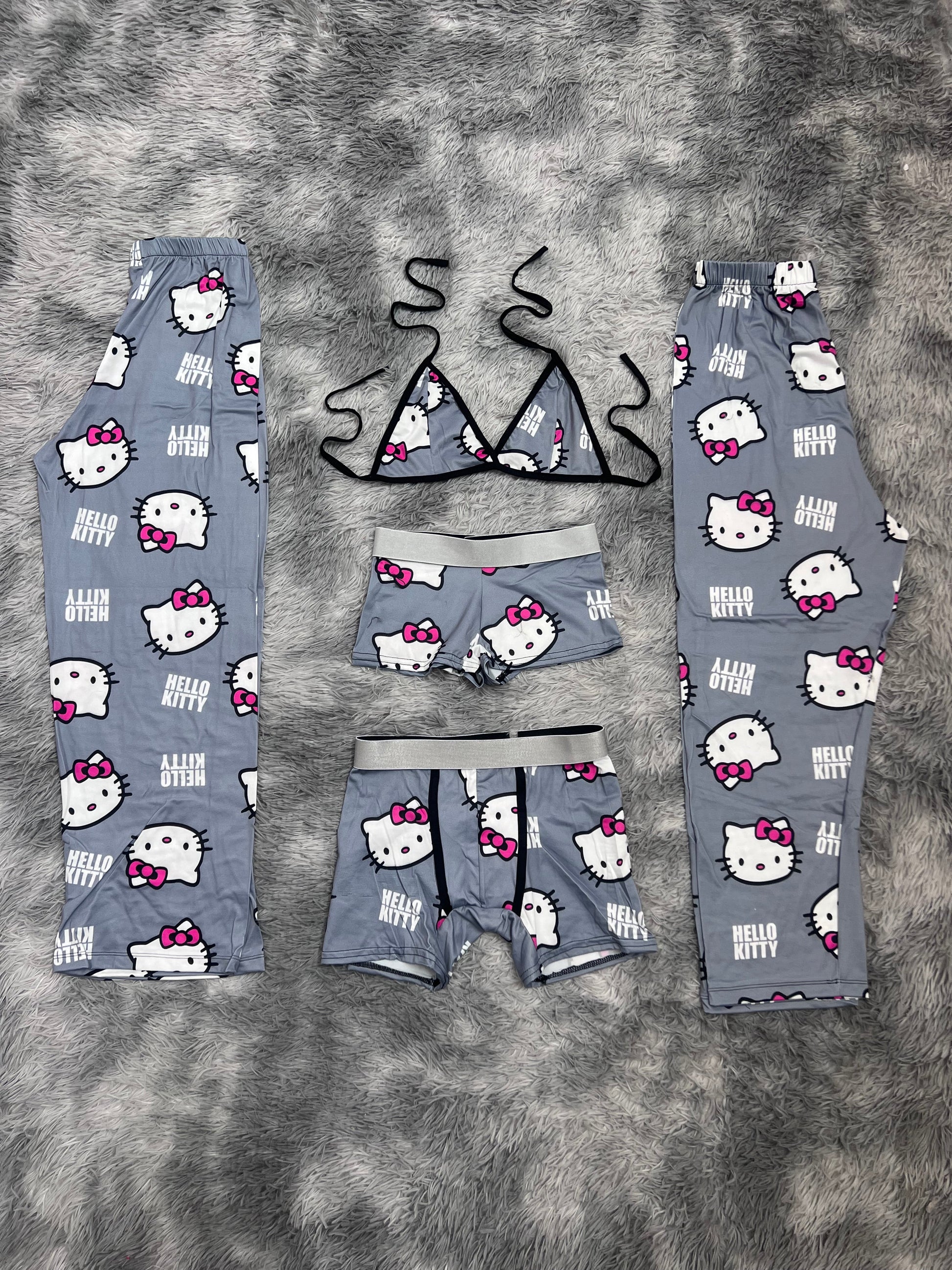 Hello Kitty Gray 5 Piece PJ - Fundies
