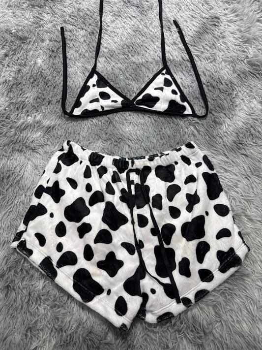 Cow Matching Top & Short - Fundies