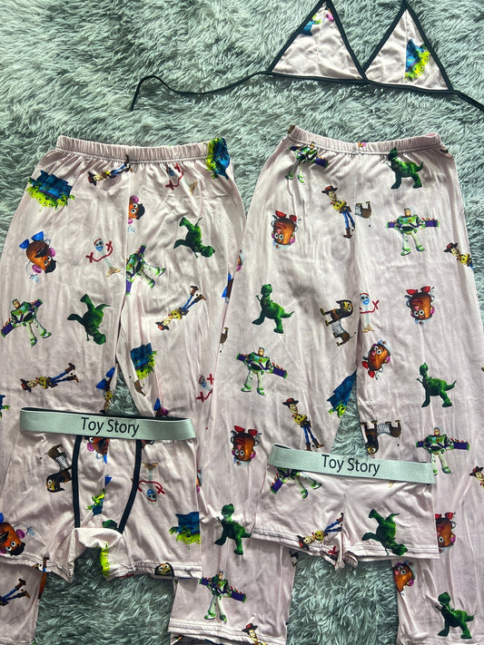 Toy Story Background Beige 5 Piece PJ - Fundies