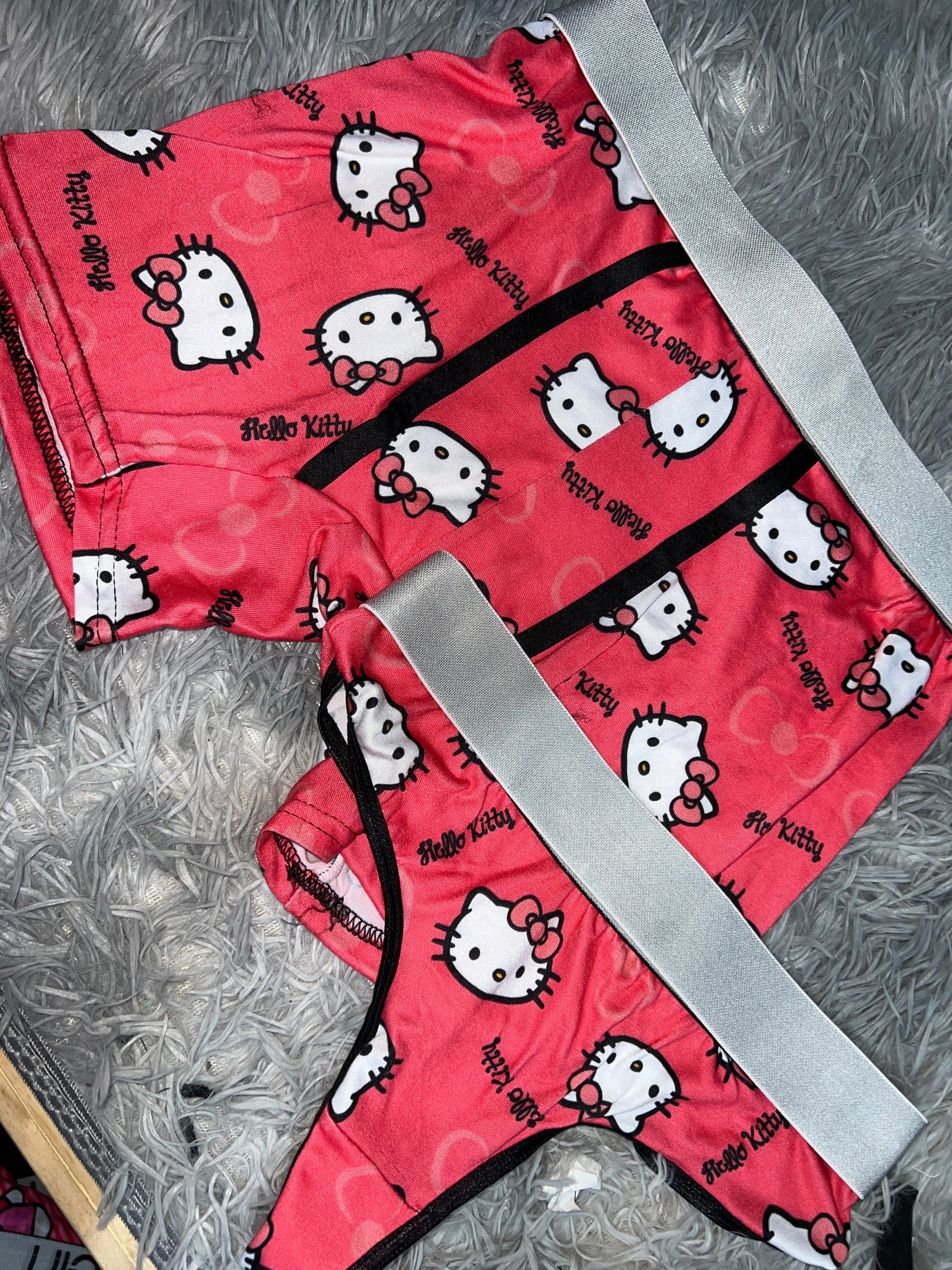 Hello Kitty Faces Boxer One-size With Thong - Fundies