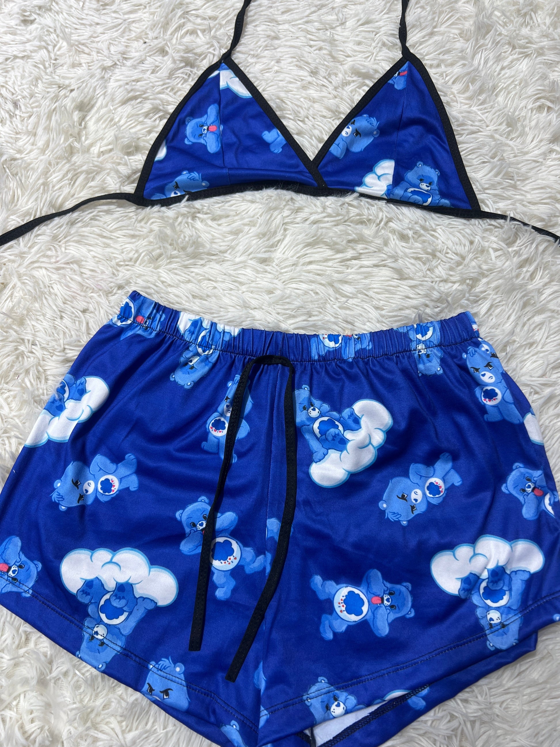 Little Bear Care Bear Brush Matching Top & Short - Fundies