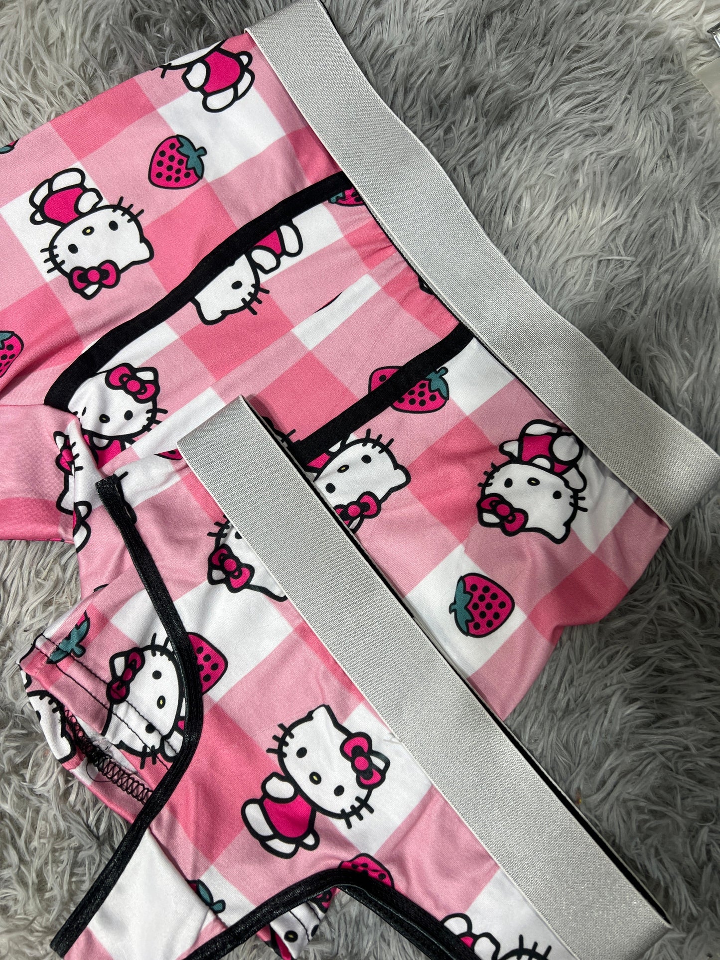Hello Kitty Plaid Pink Duo - Fundies