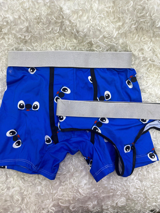 Stitch blue matching underwear - Fundies