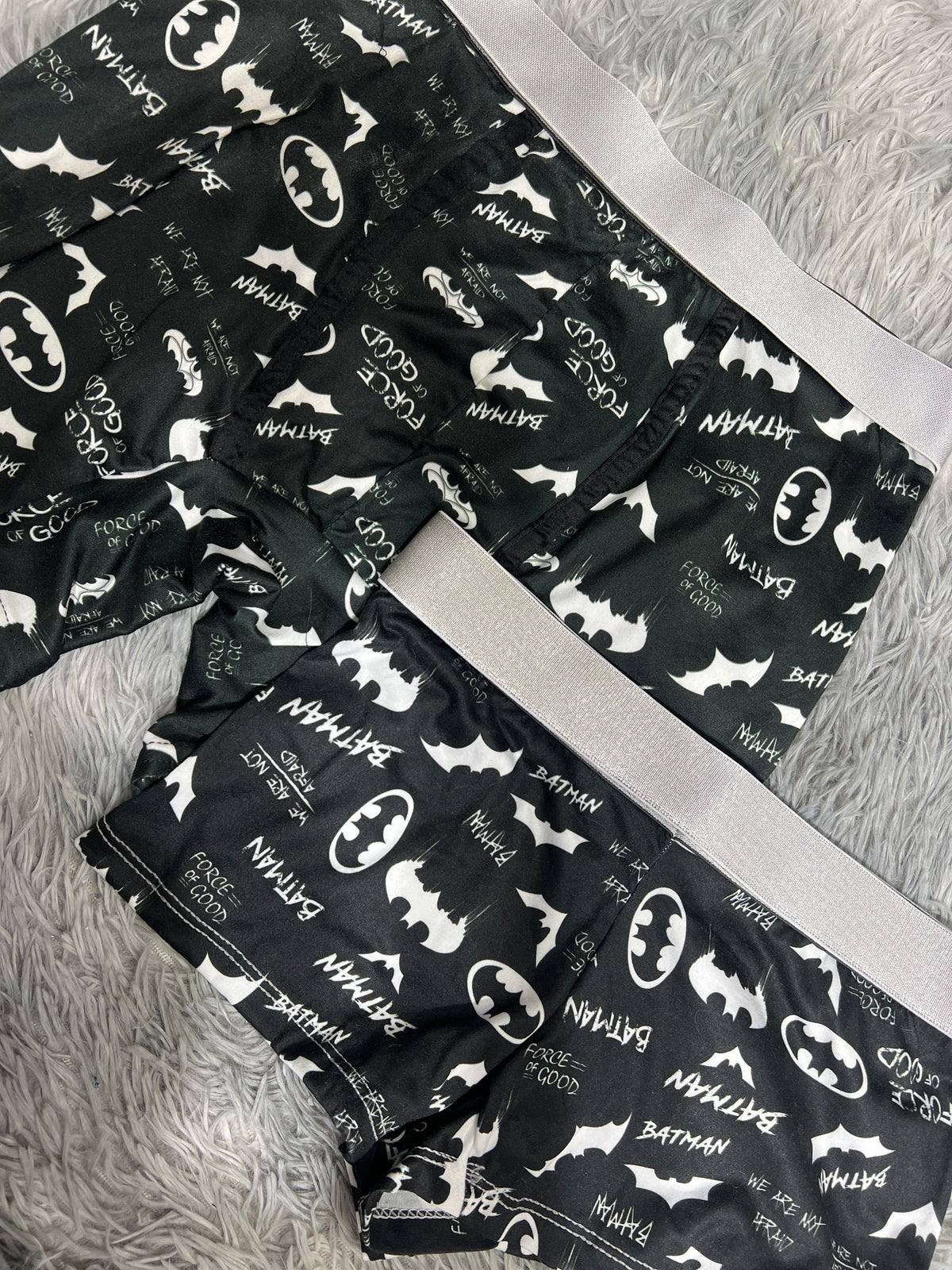 Bat Man Black Matching Boxers
