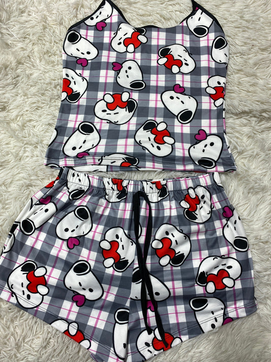 Snoopy Rayallado Pink Women's Pajama Set - Fundies