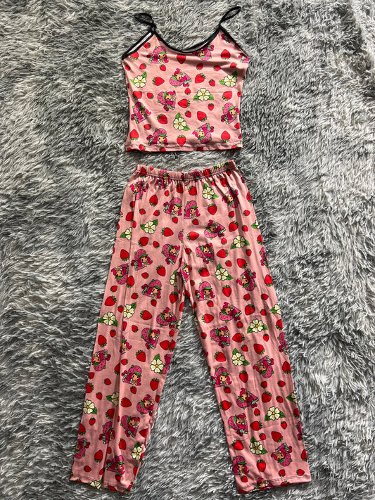 Strawberry Shortcake Fresas And Flowers Women's Pajama Set - Fundies