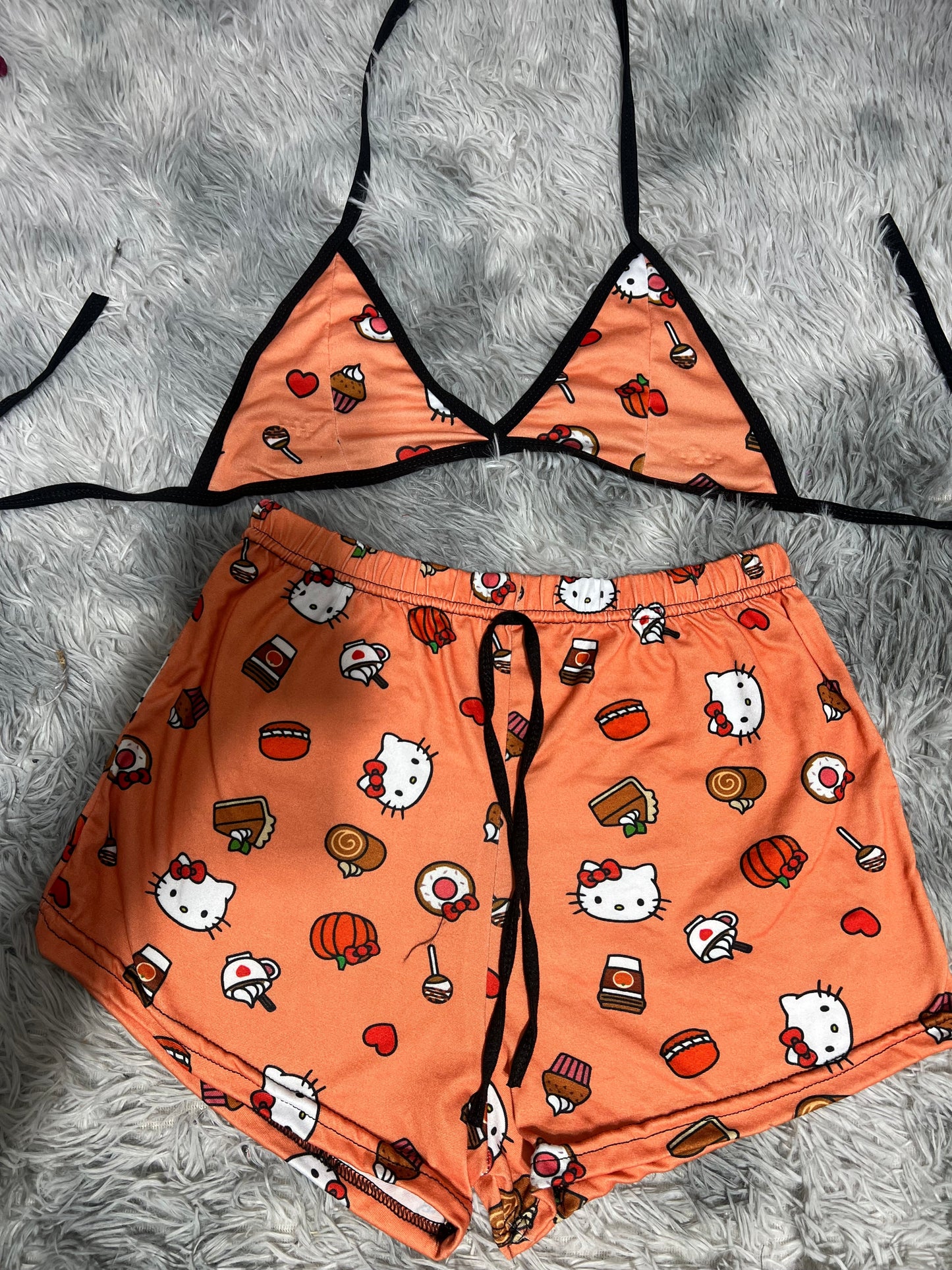 Hello Kitty Pastel Brush Matching Top & Short - Fundies