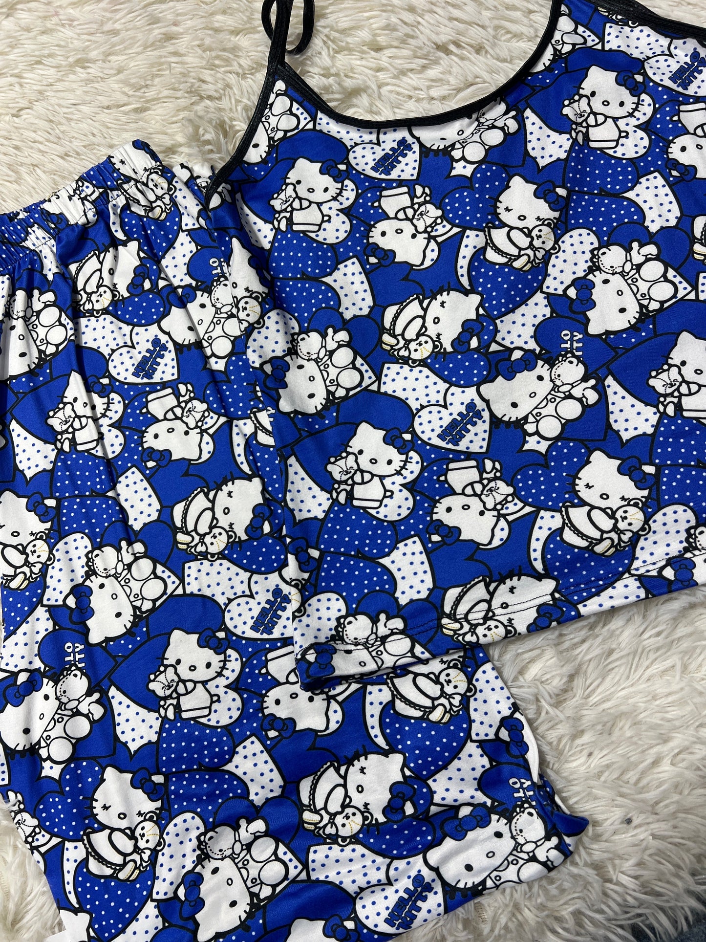Hello Kitty Dots Blue Women's Pajama Set - Fundies