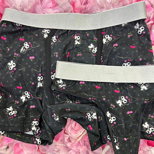 Kuromi cherry matching couples underwear XL - Fundies