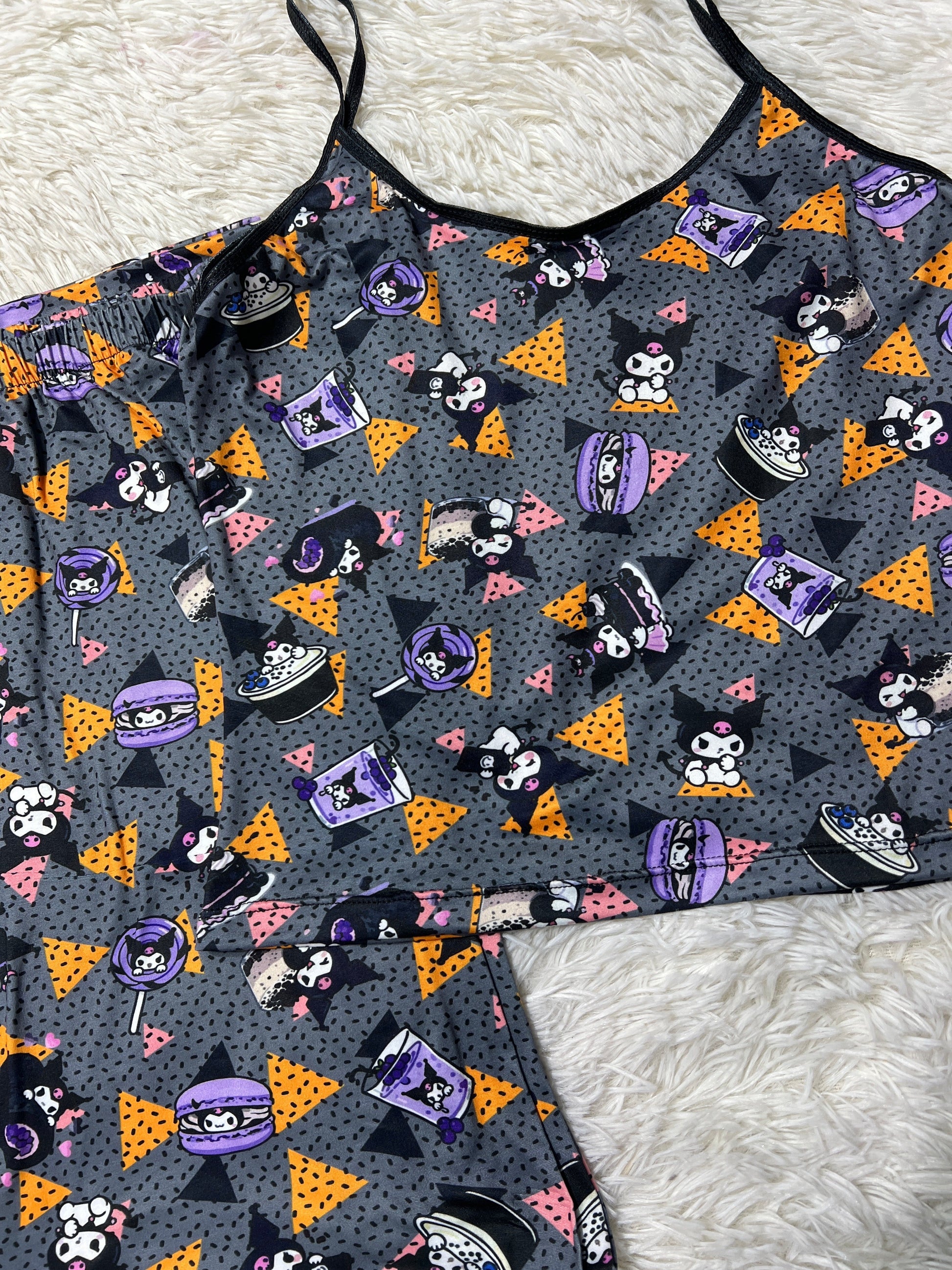 Kuromi Triangulos Women's Pajama Set - Fundies