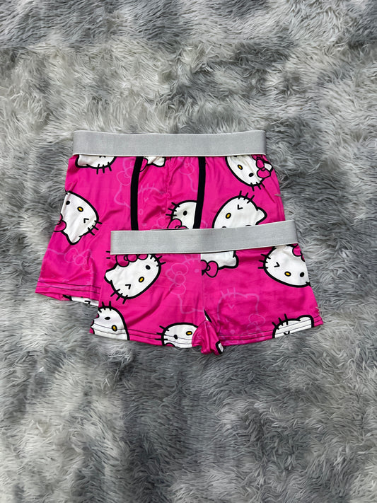 Hello kitty pink matching couples boxer underwear
