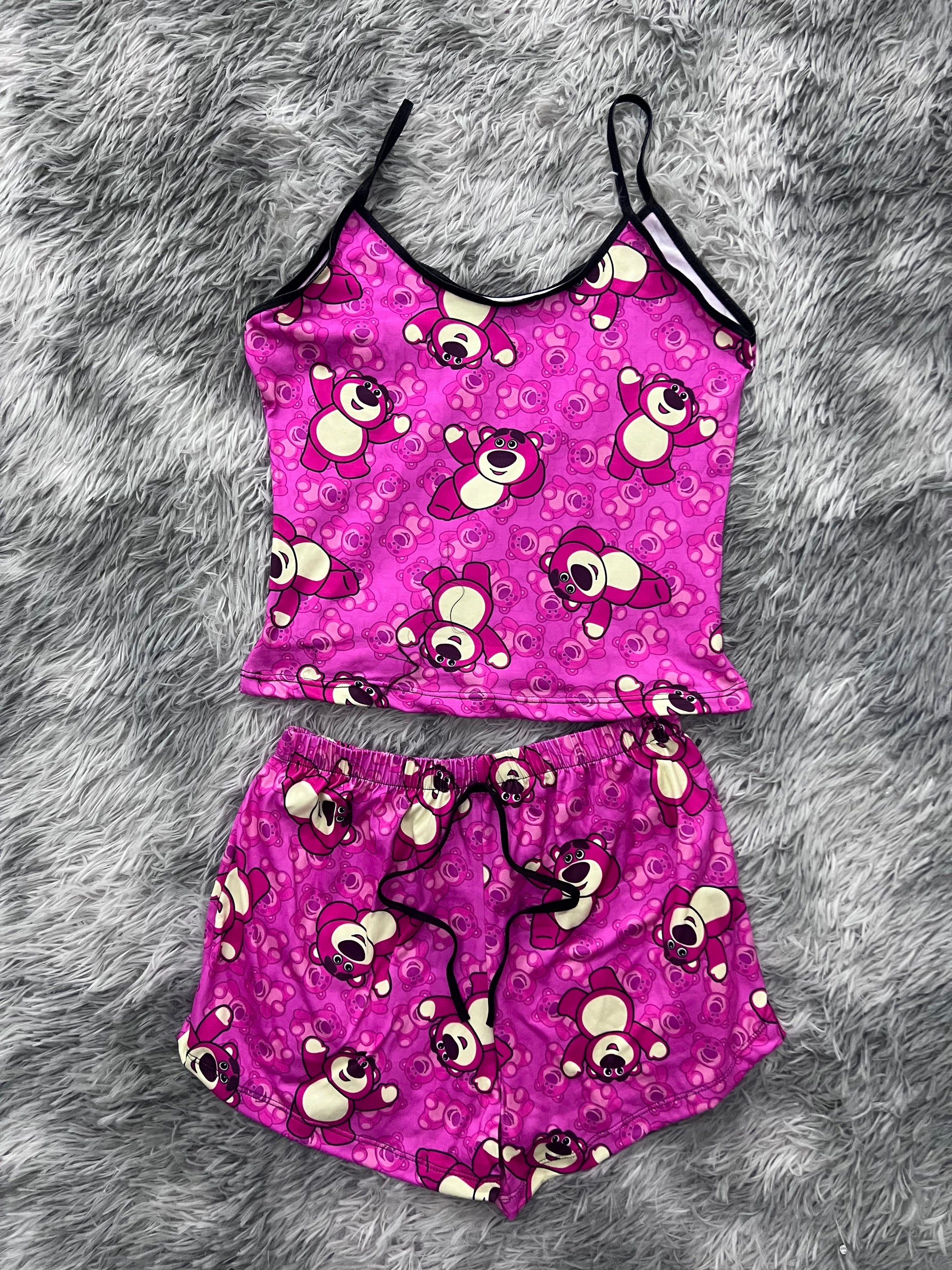 Lotso With Background Of Lotsos Blusa With Short One Size Of Brush Matching Top & Short - Fundies
