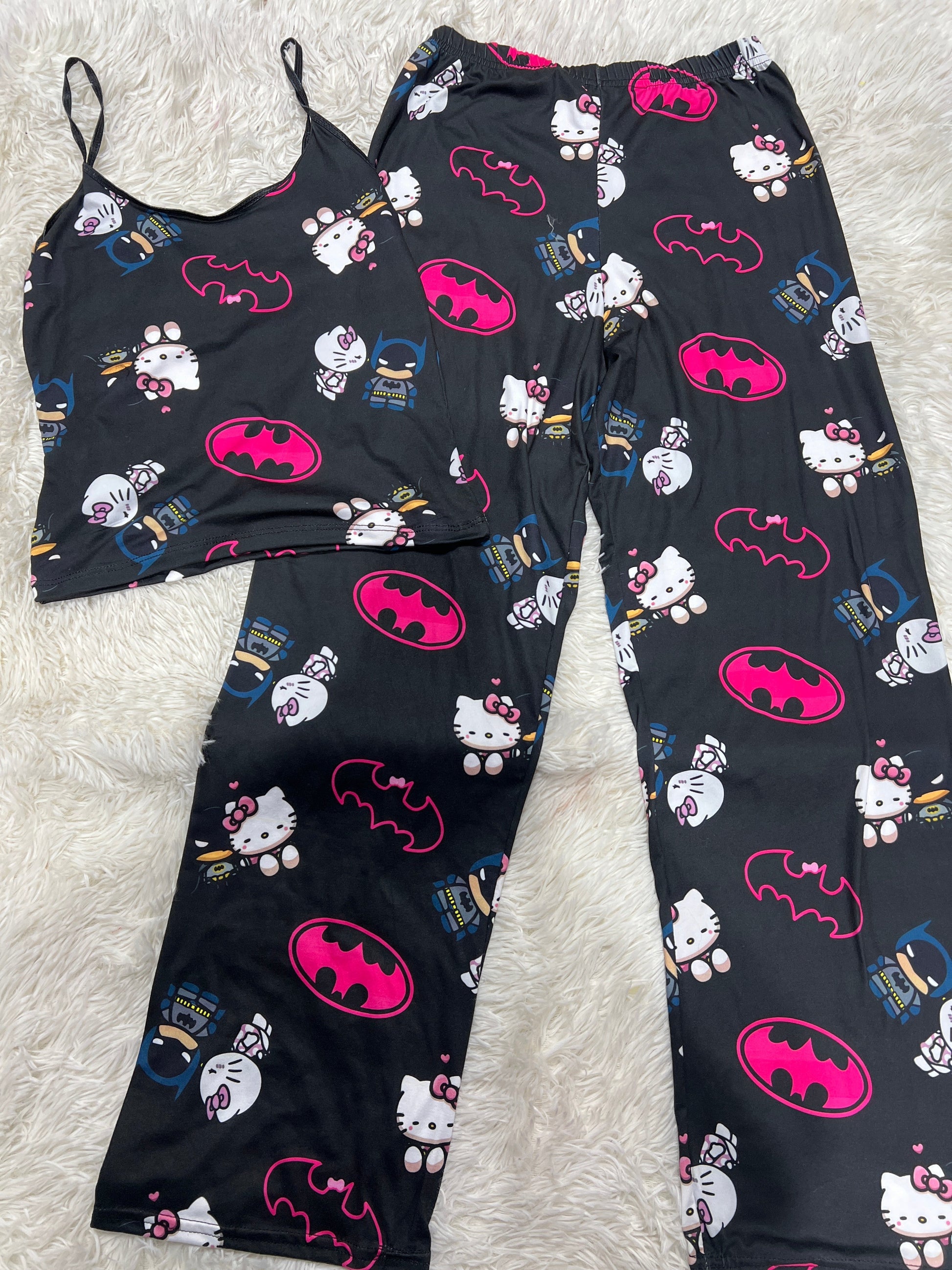 Hello Kitty And Batman Women's Pajama Set - Fundies