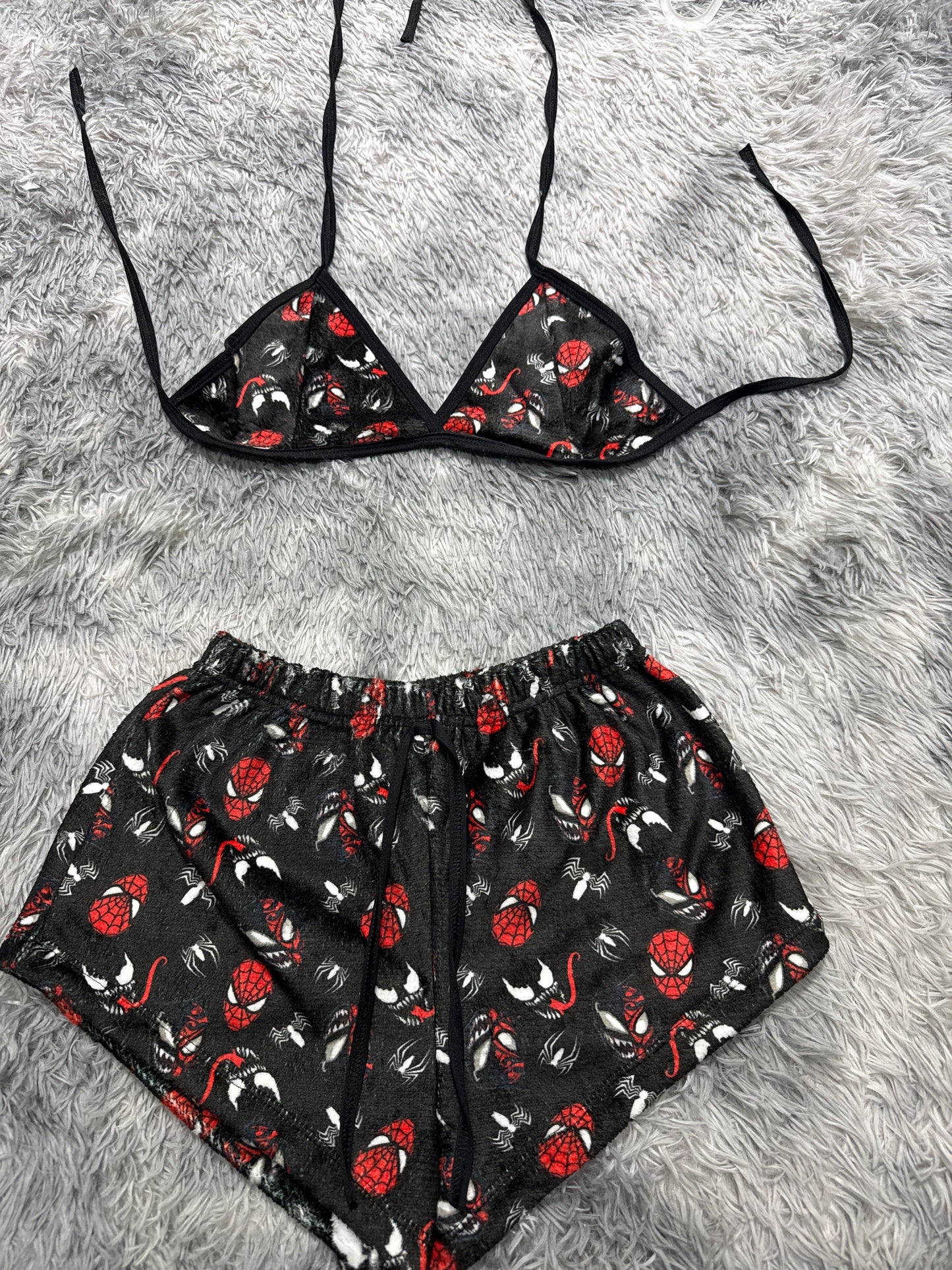 Spider-Man And Venom Matching Top & Short - Fundies