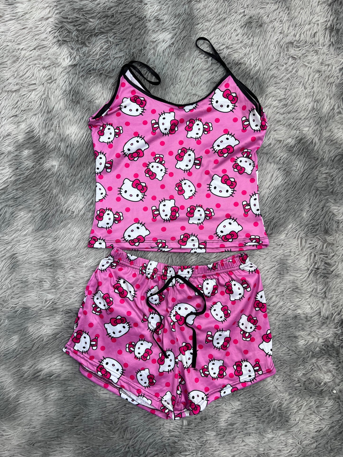 Hello Kitty Dots Pink Women's Pajama Set - Fundies