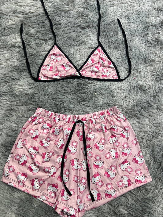 Hello Kitty Osita Brush Matching Top & Short - Fundies