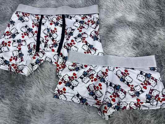 Hello kitty boyfriend boxer and boxer couples matching underwear