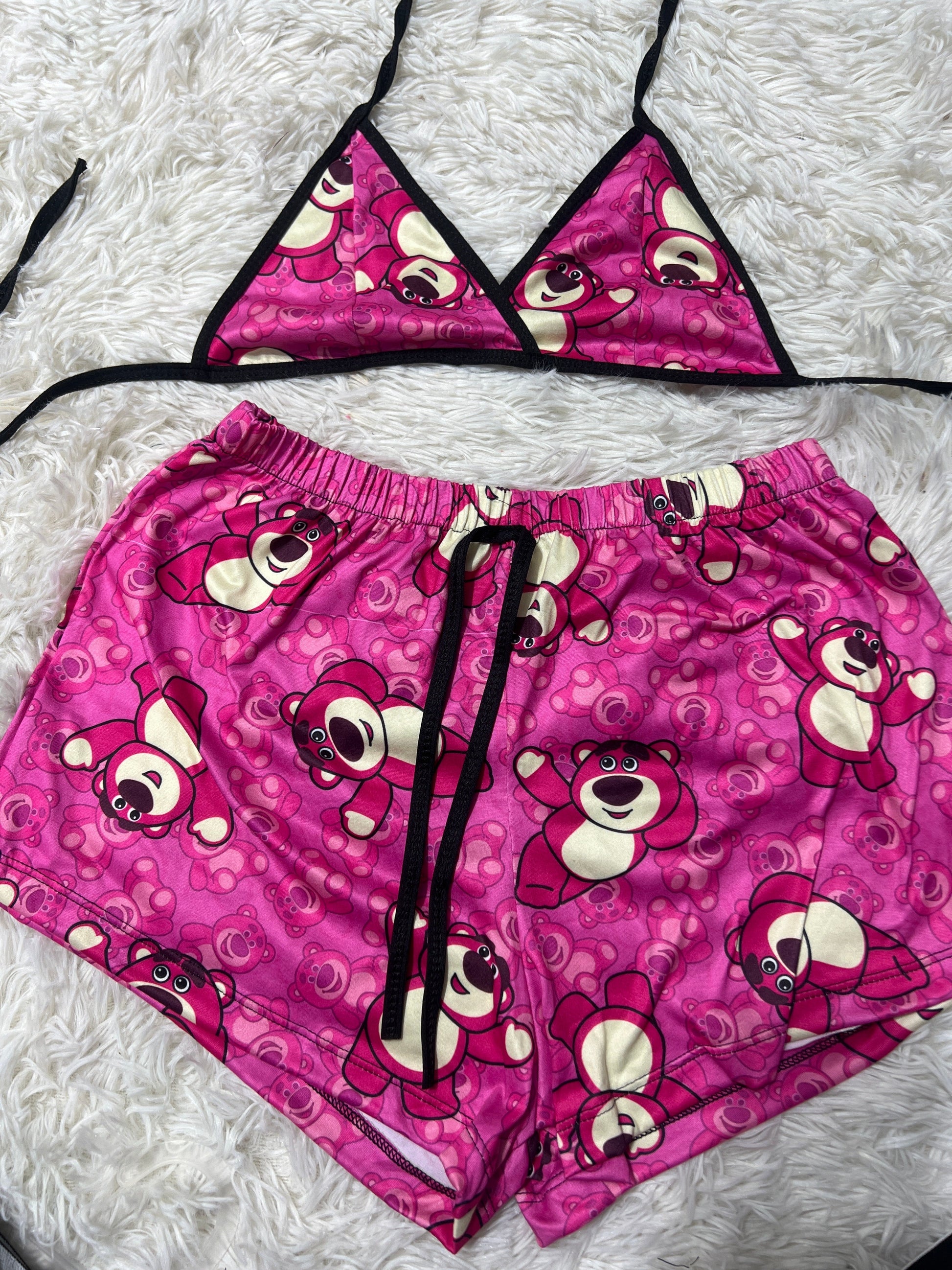 Lotso Pink Brush Matching Top & Short - Fundies
