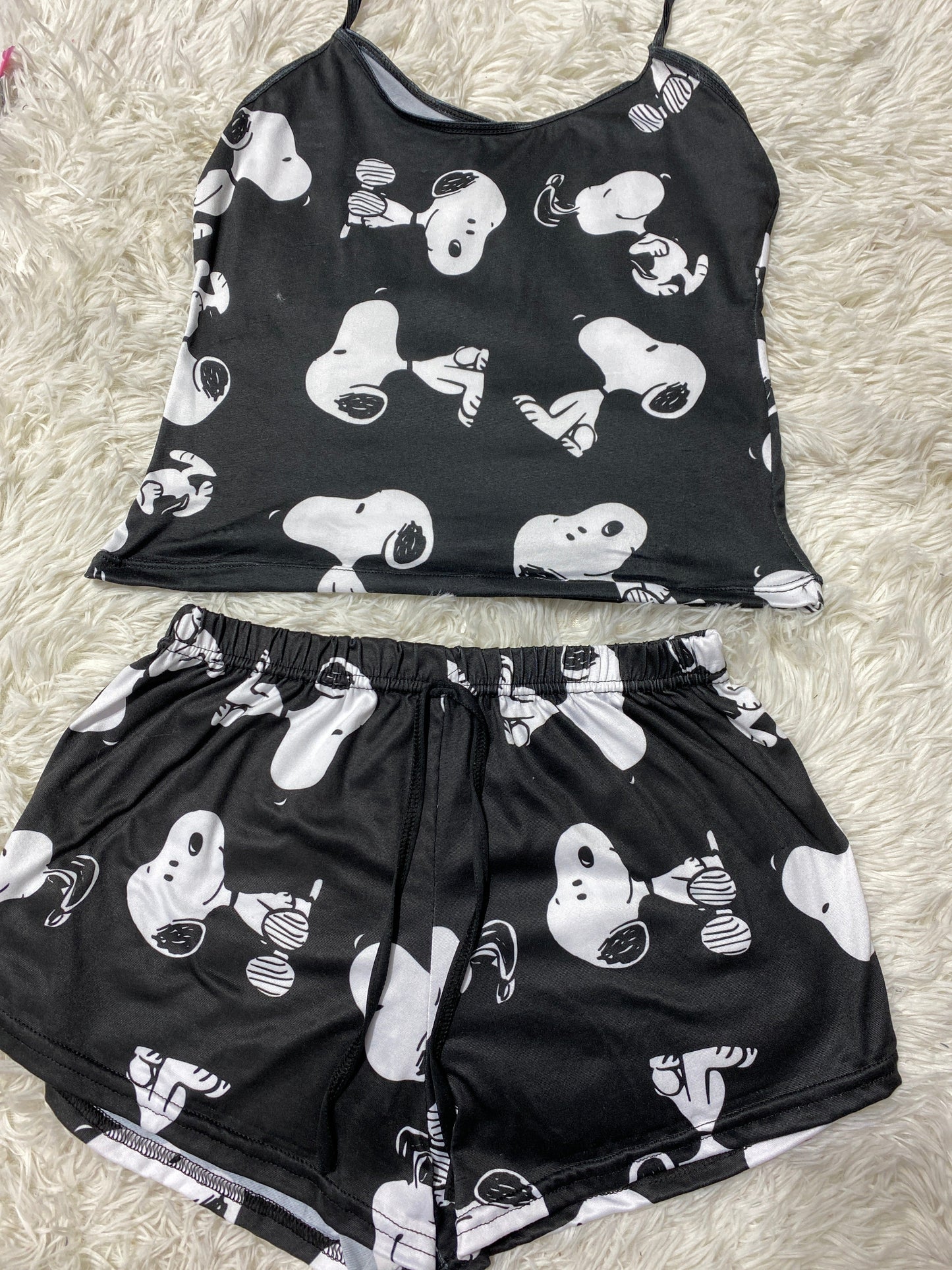 Snoopy Black Women's Pajama Set - Fundies