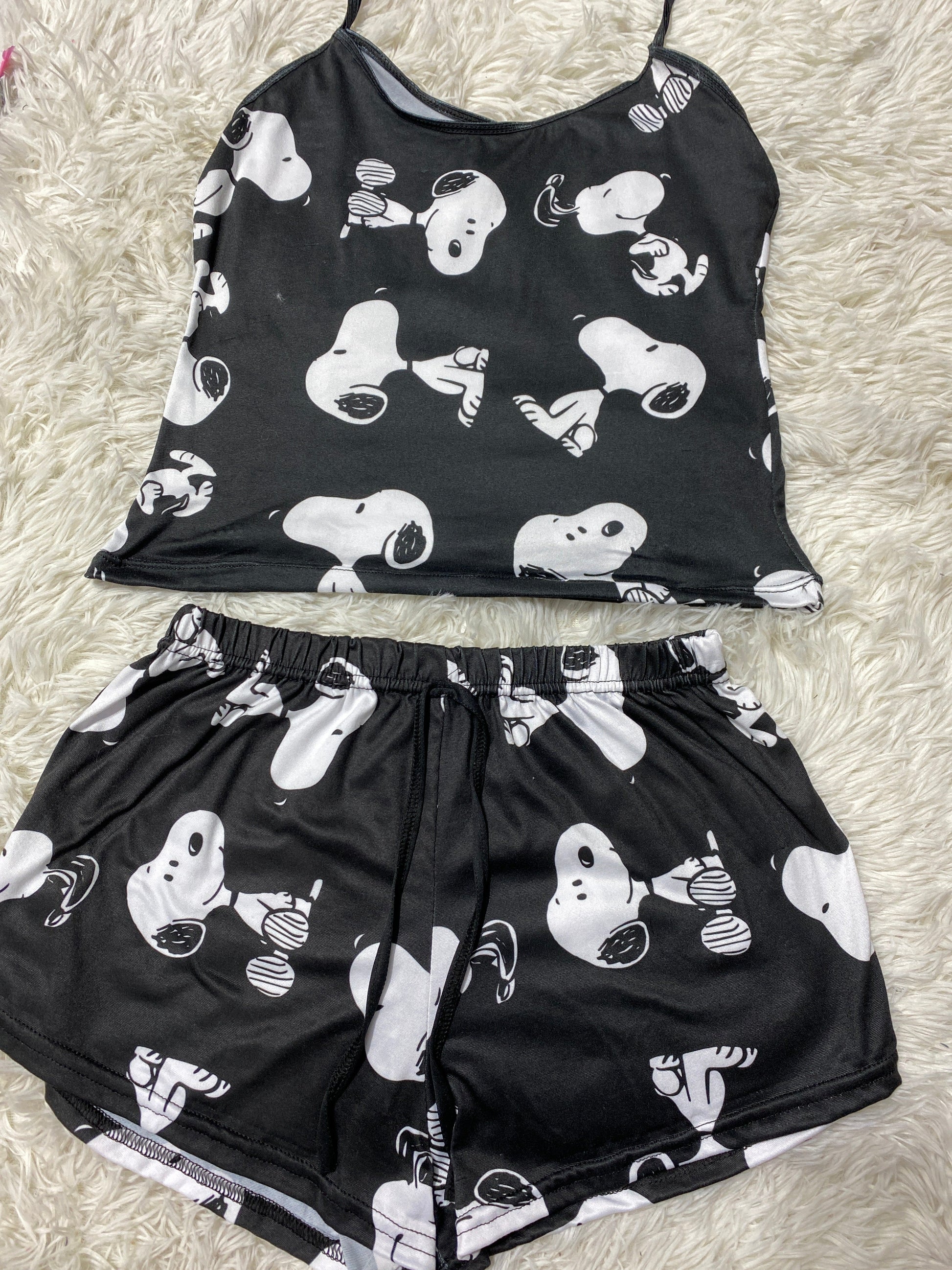 Snoopy Black Women's Pajama Set - Fundies