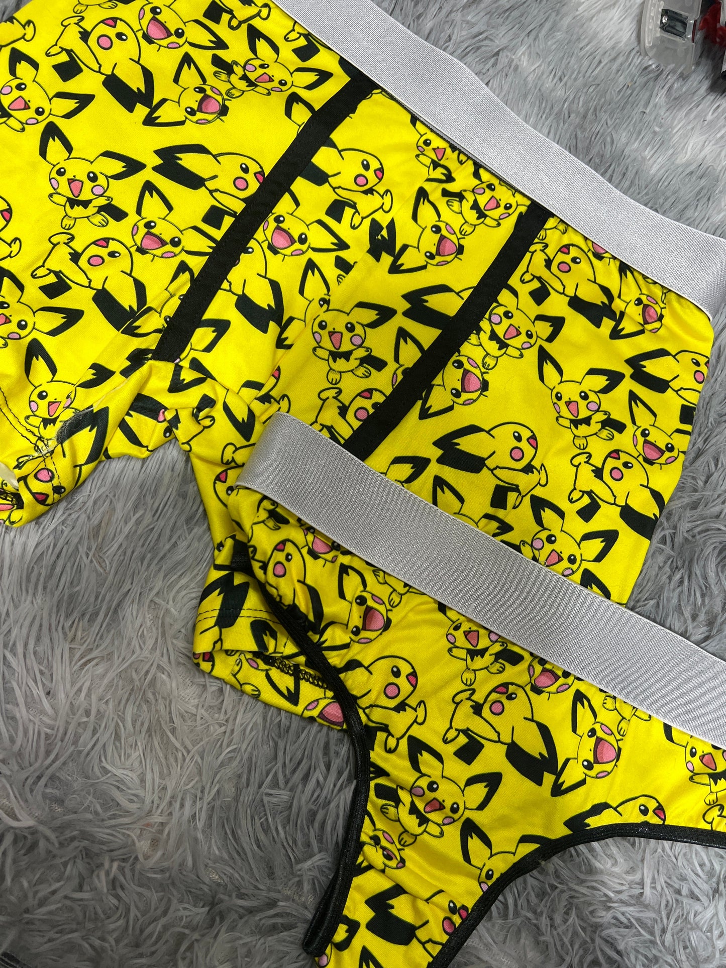 Pikachu Boxer One-size With Thong - Fundies