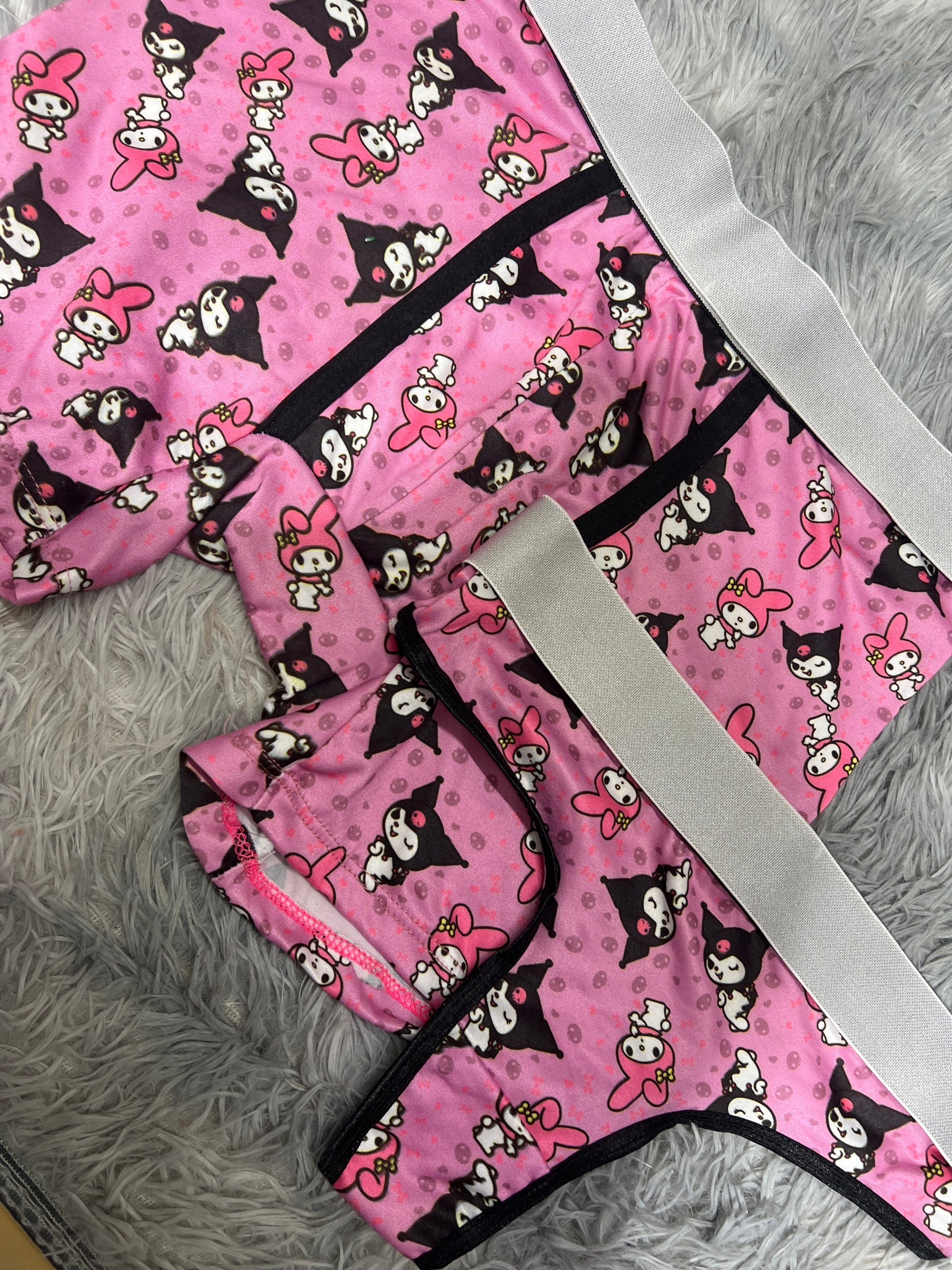 Kuromi And My Melody Boxer One-size With Thong - Fundies