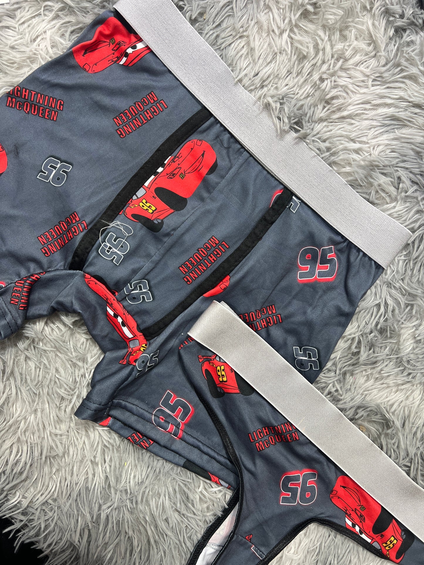 McQueen red matching underwear