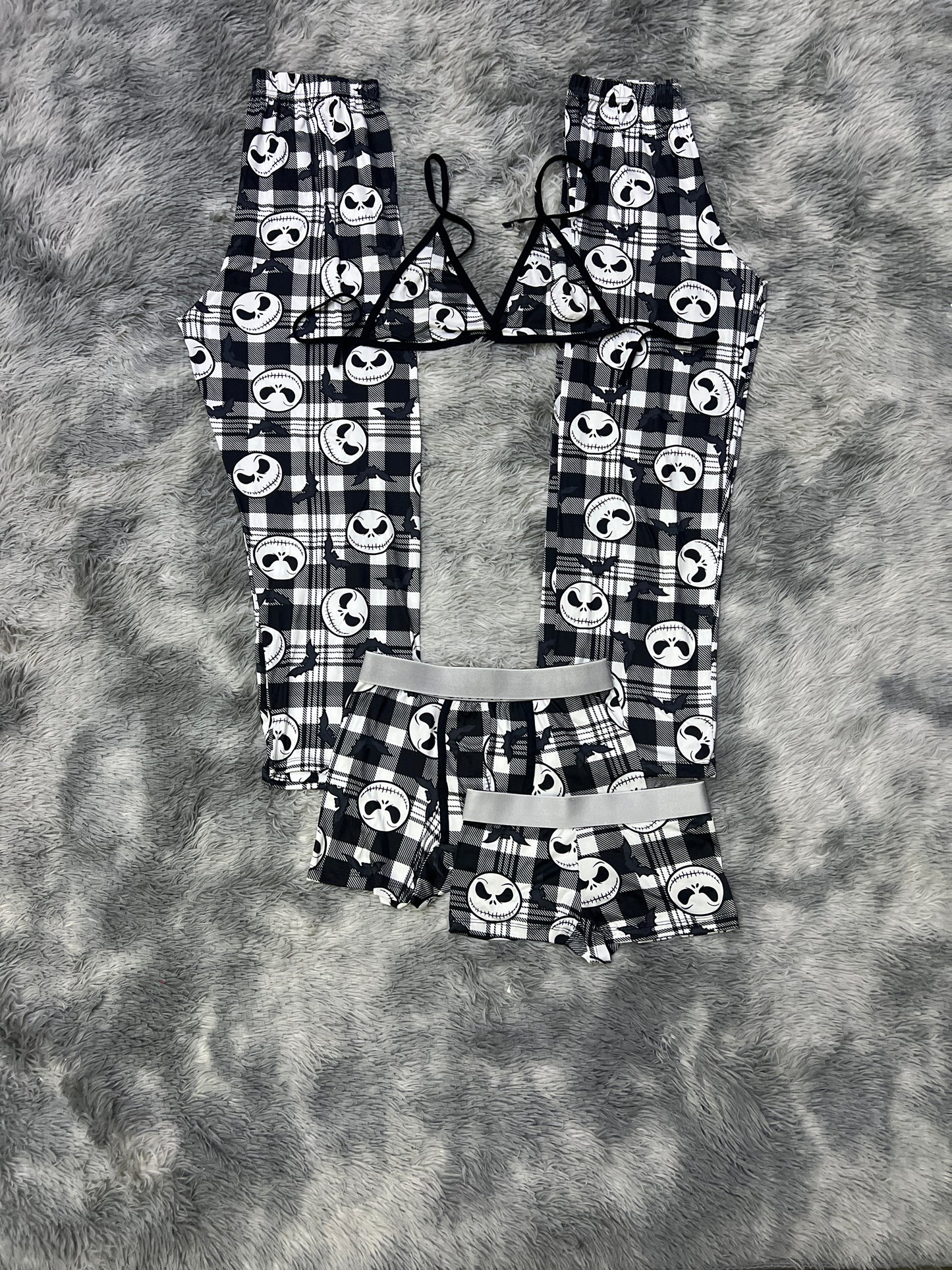 Jack and bats Halloween 5 pcs pajama duo halloween