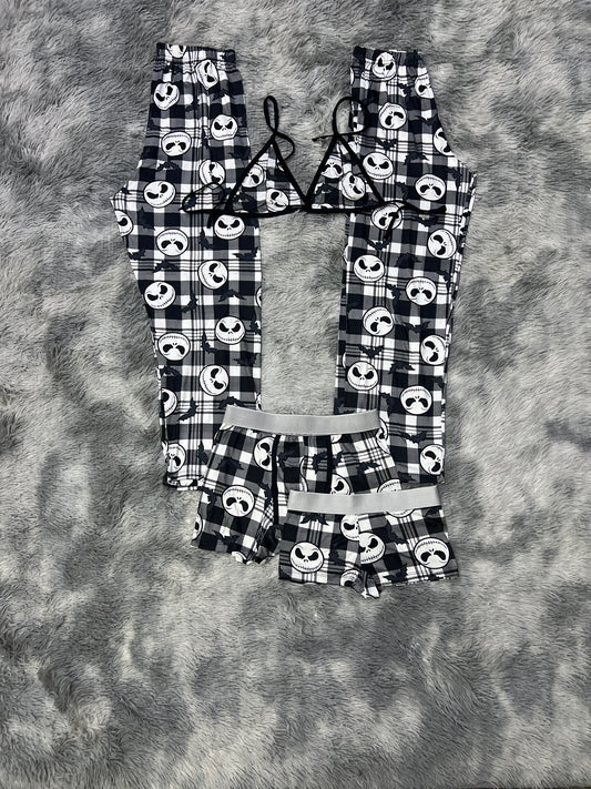 Jack and bats Halloween 5 pcs pajama duo halloween