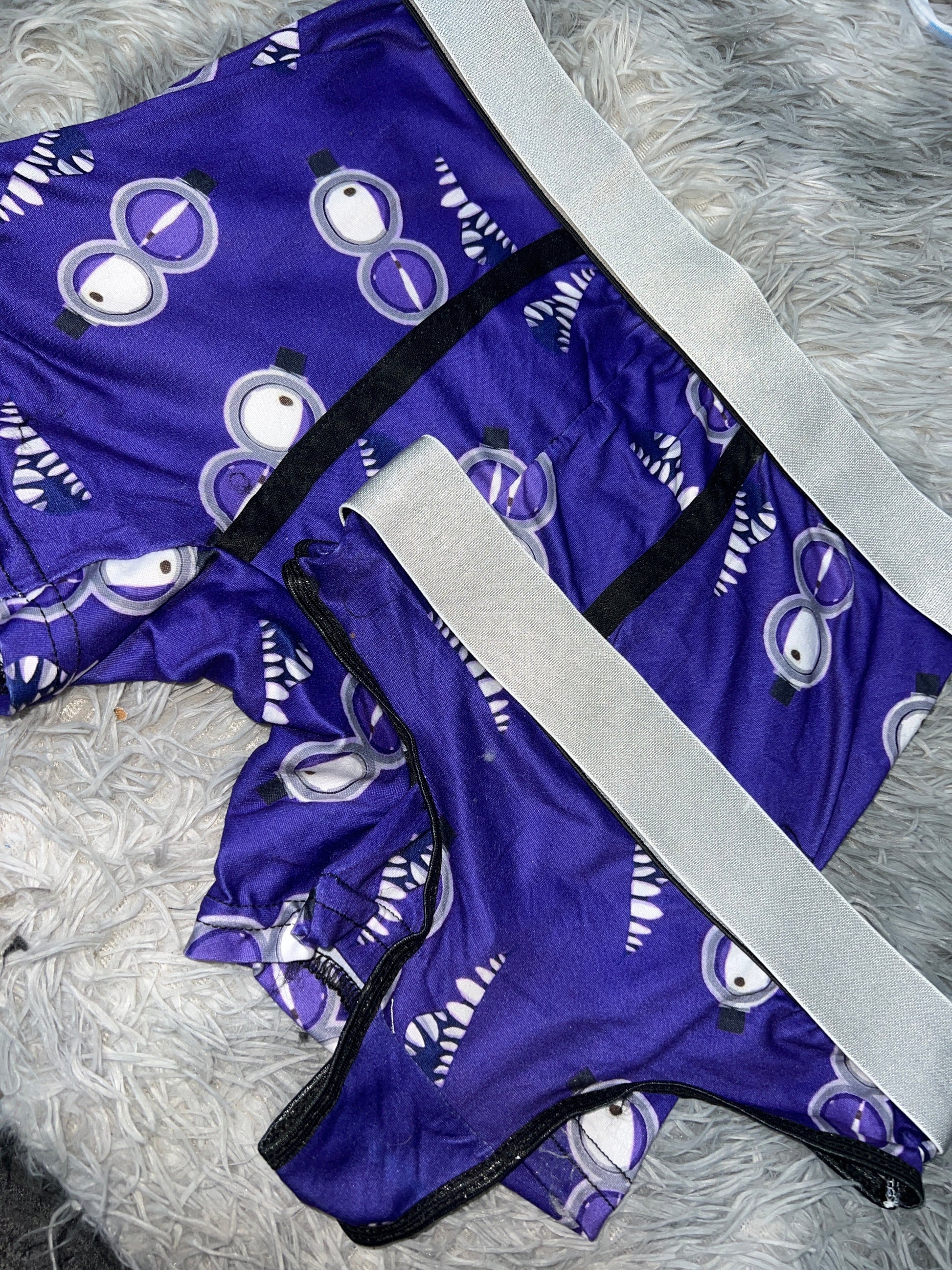 Minions Purple Duo One Size With Thong - Fundies