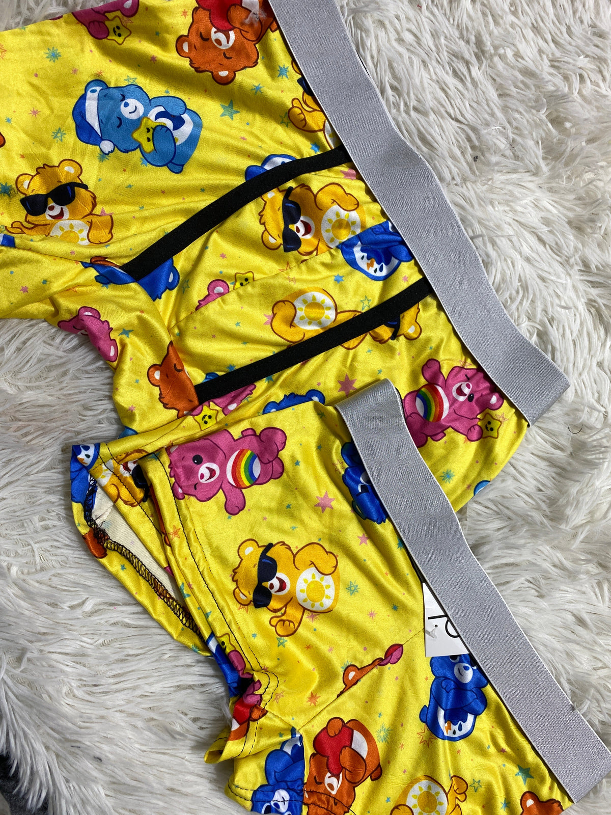 Teddies Care Bears Yellow Matching Boxers