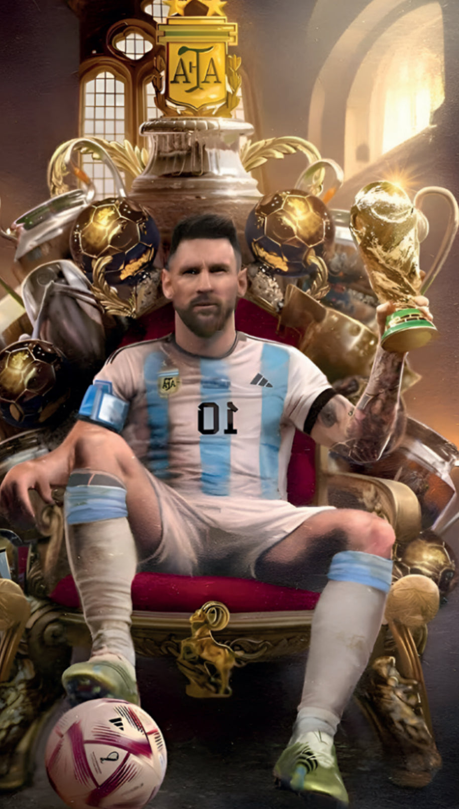 Messi 4 Plush throw