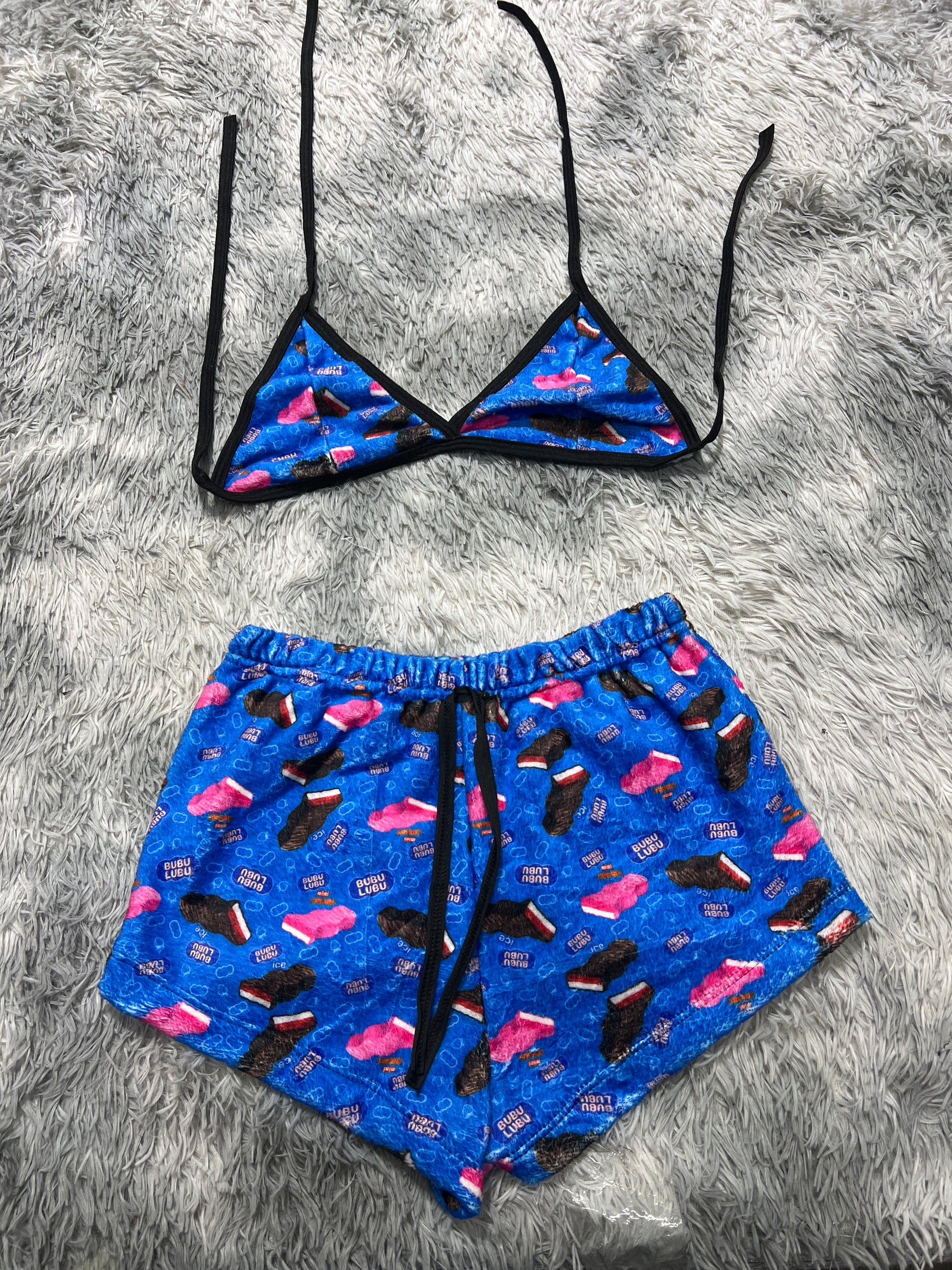 Bubu Lubu With Short One Size Of Afelpad Matching Top & Short - Fundies