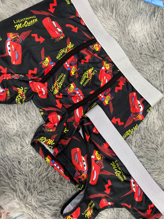 McQueen Letters Yellow Duo With Thong